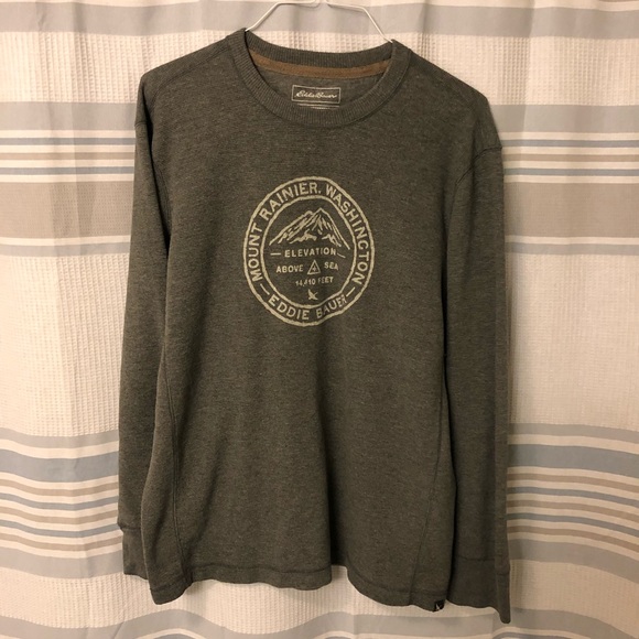 Eddie Bauer Boys Graphic Thermal Long-Sleeve Crew